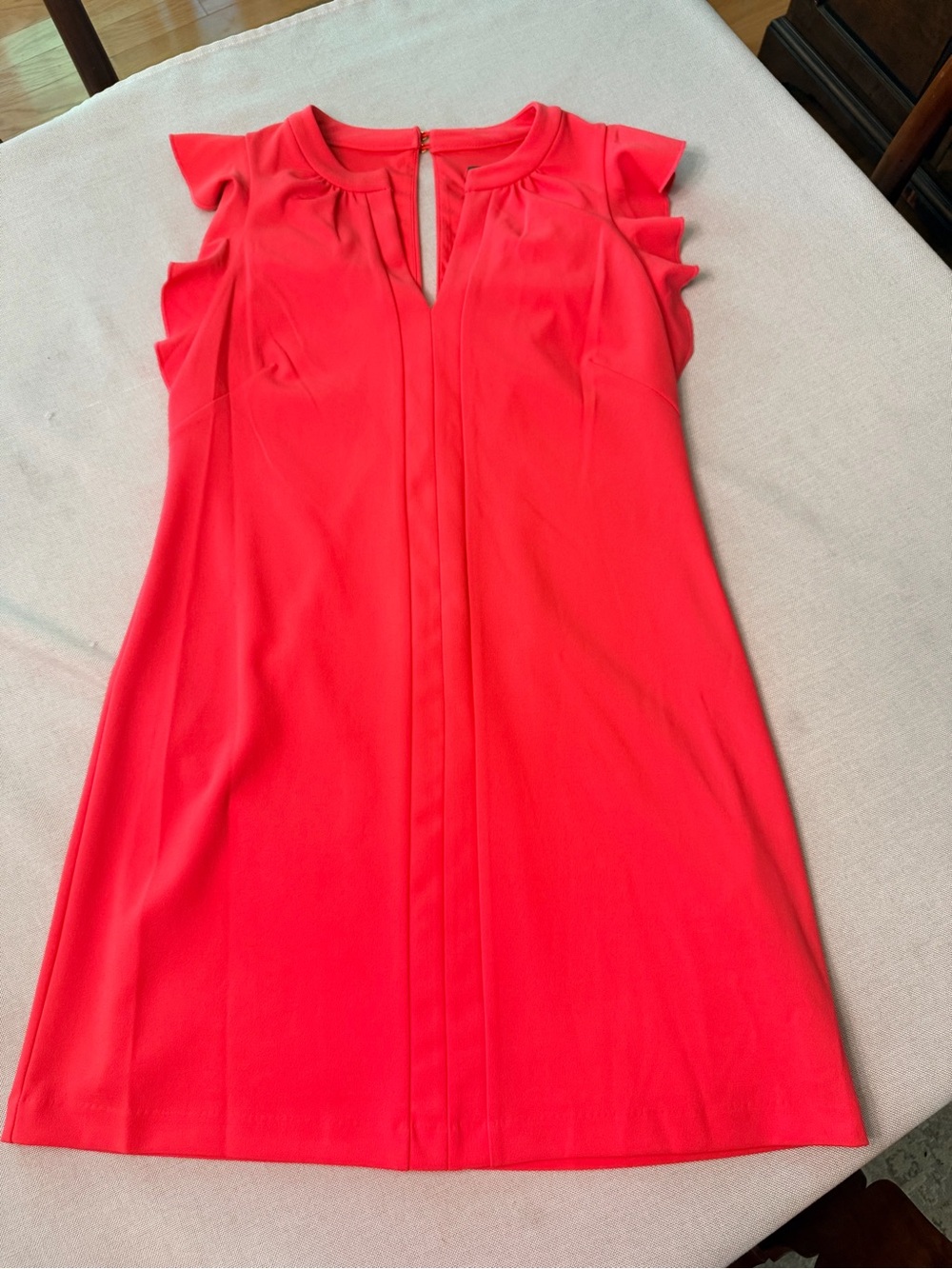 Vince Camuto Bright Coral Midi Dress